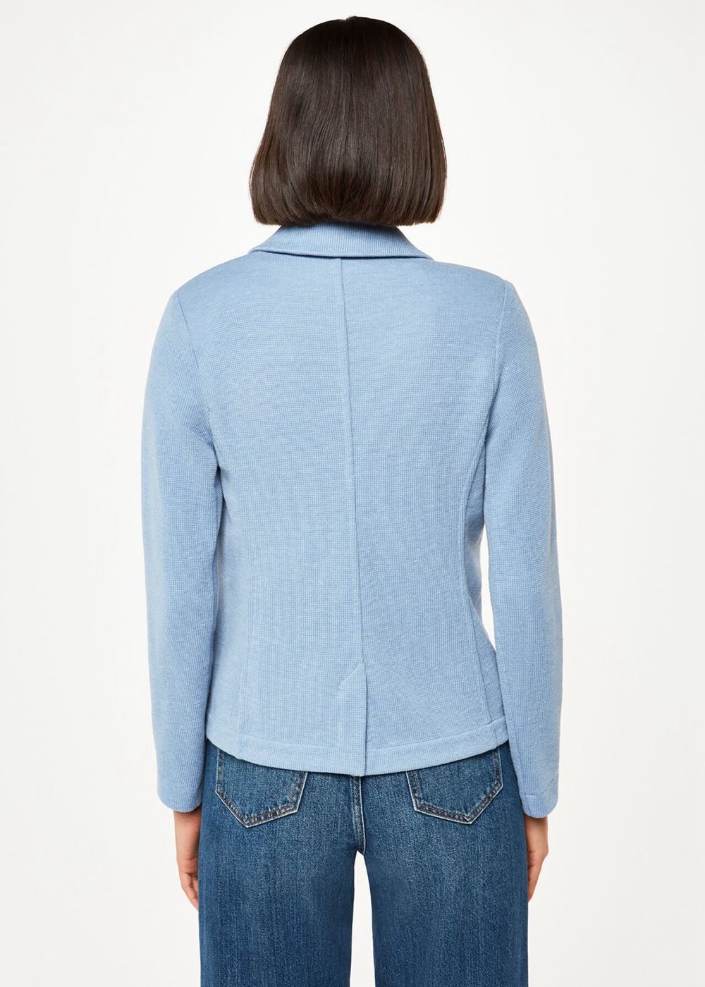 Whistles Slim Jersey Jacket Blue | US-48195GQDJ