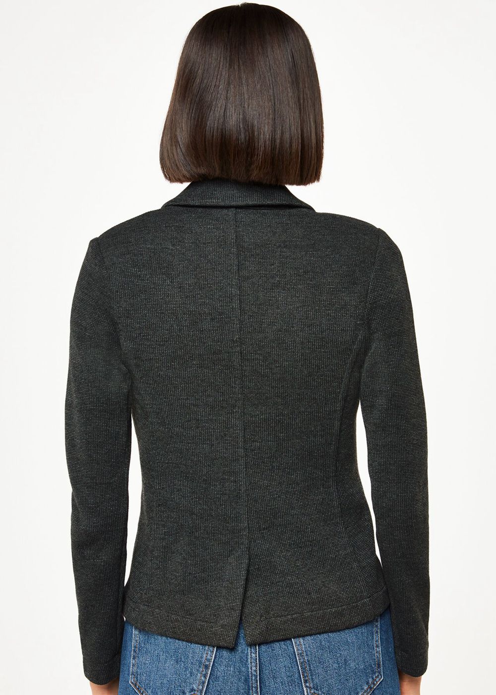 Whistles Slim Jersey Jacket Dark Grey | US-89017SPVZ