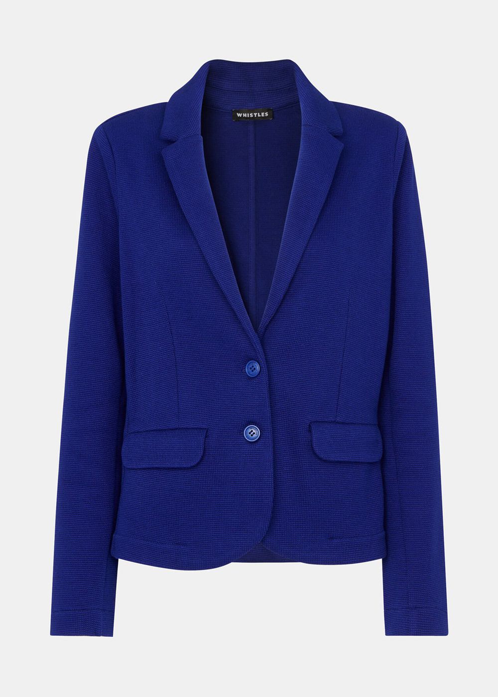 Whistles Slim Jersey Jacket Deep Blue | US-78135NHSG