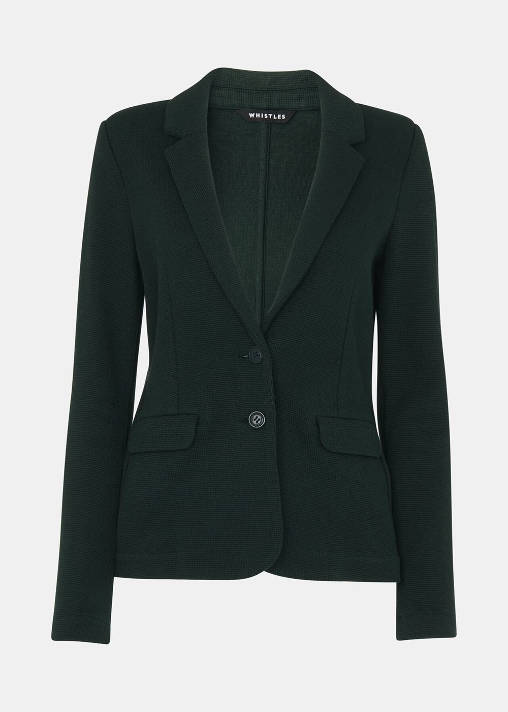 Whistles Slim Jersey Jacket Green | US-73984BRSA