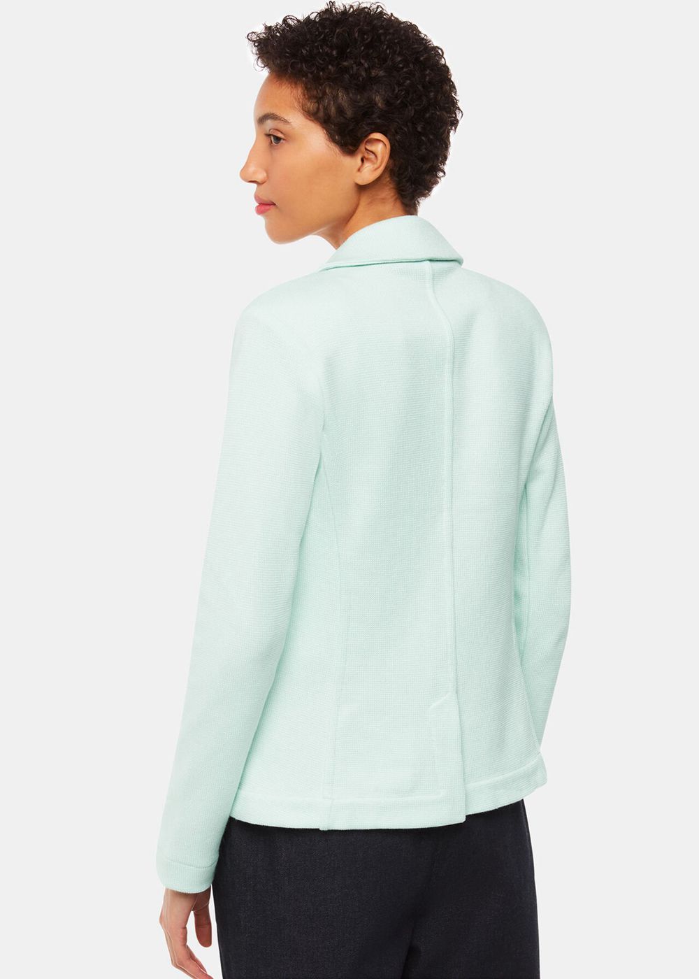 Whistles Slim Jersey Jacket Mint | US-48672HOAD