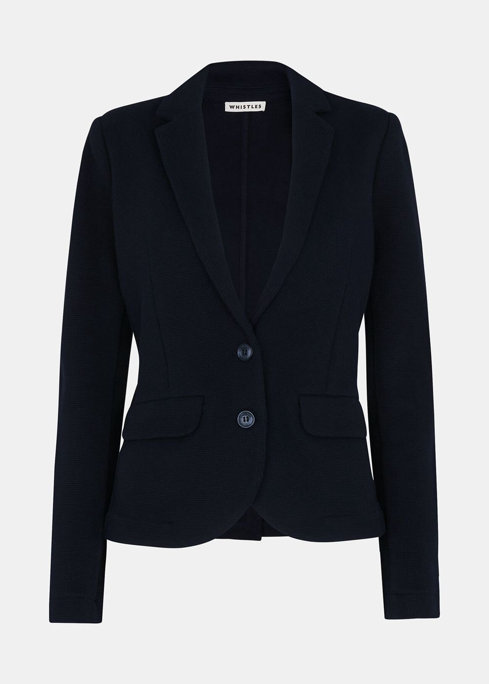 Whistles Slim Jersey Jacket Navy | US-92804YKRU