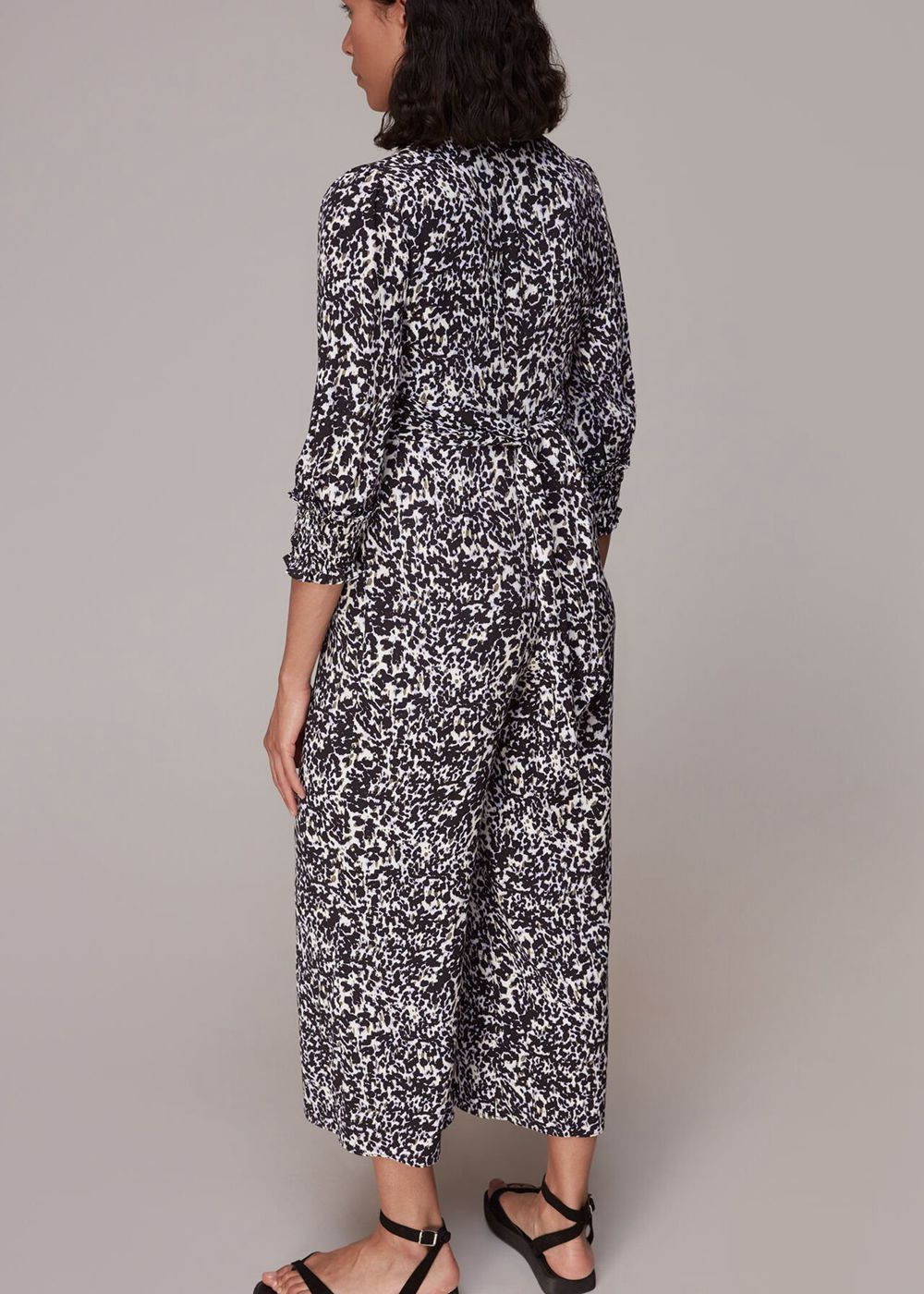 Whistles Smudged Cheetah Jumpsuit Leopard | US-59613TMPI