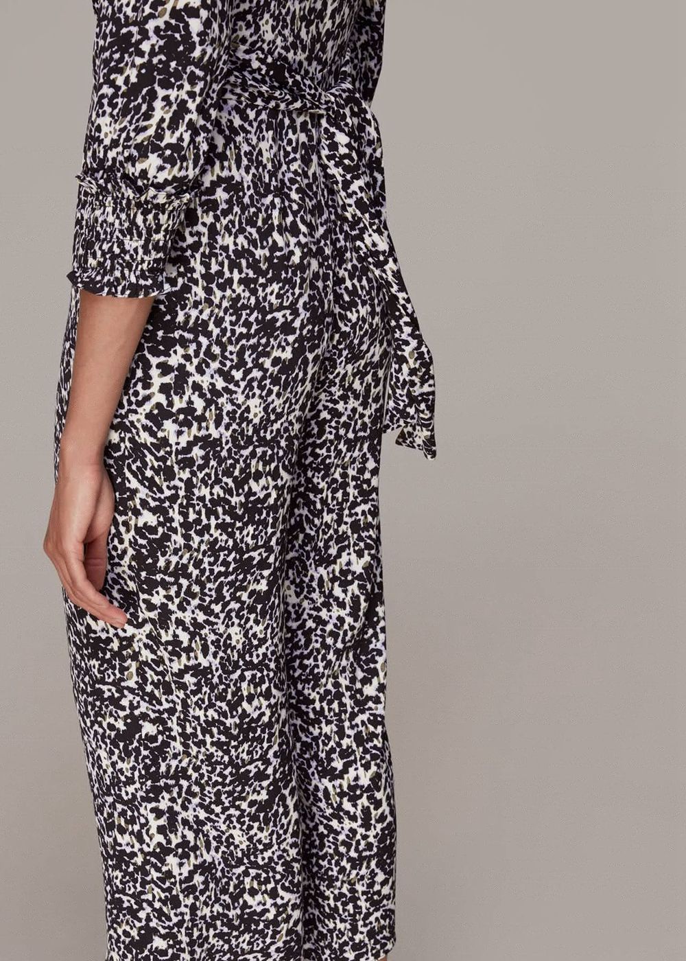 Whistles Smudged Cheetah Jumpsuit Leopard | US-59613TMPI