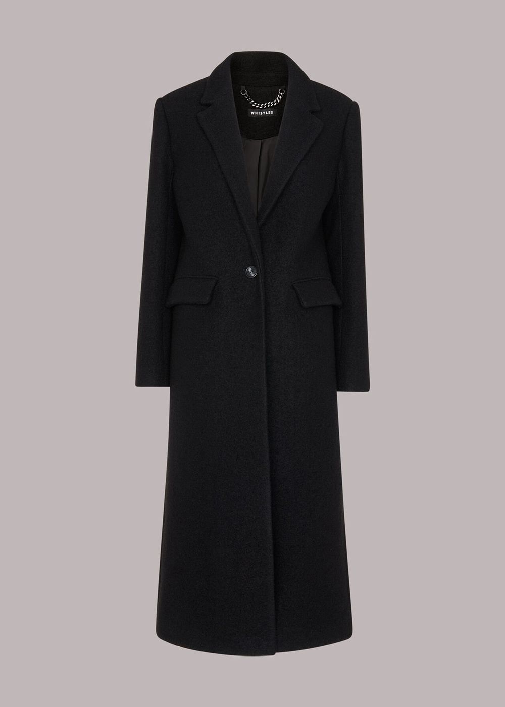 Whistles Sophie Longline Coat Black | US-21035SRUC