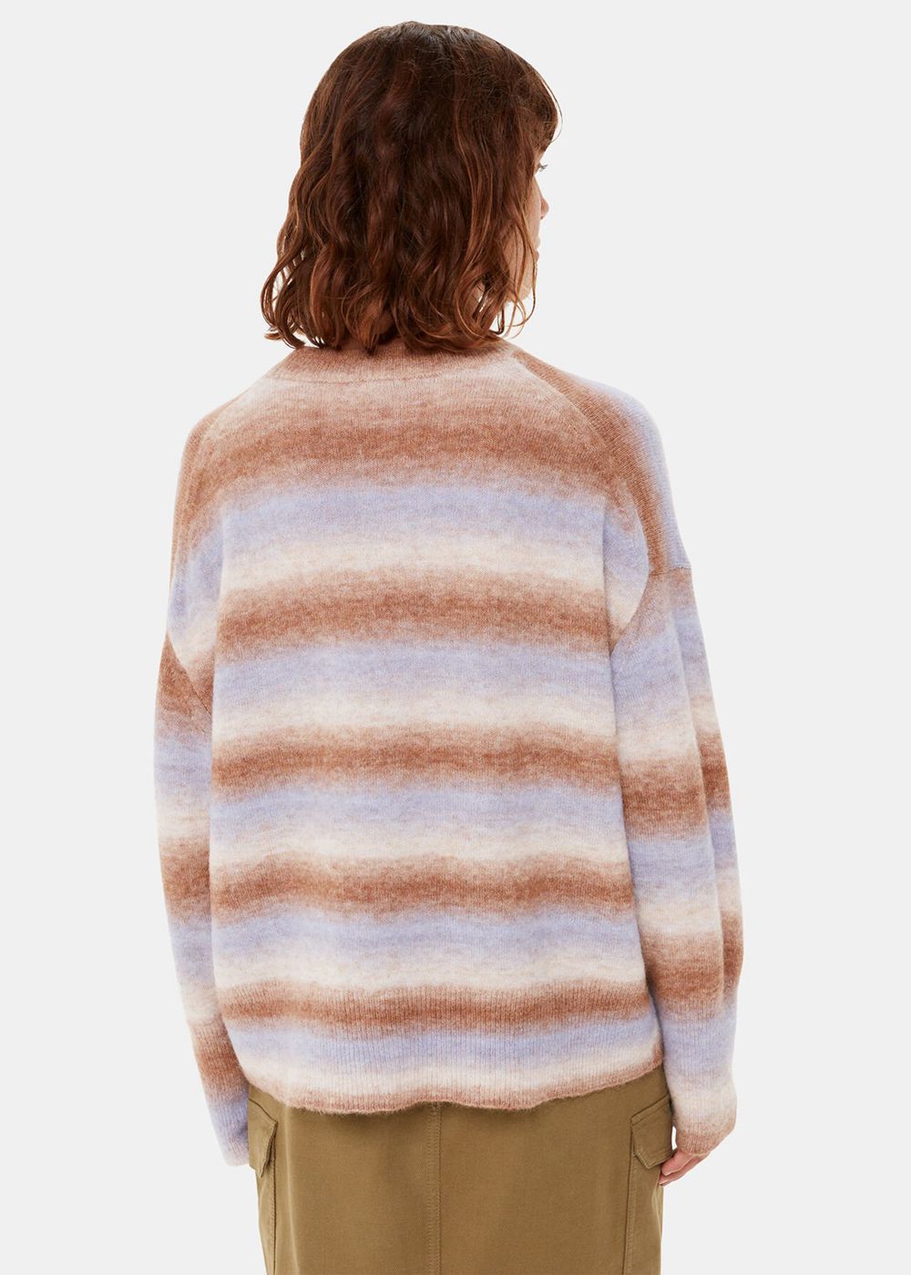 Whistles Space Dyed Alpaca Crew Neck Knitwear Multicolor | US-52768VRFI