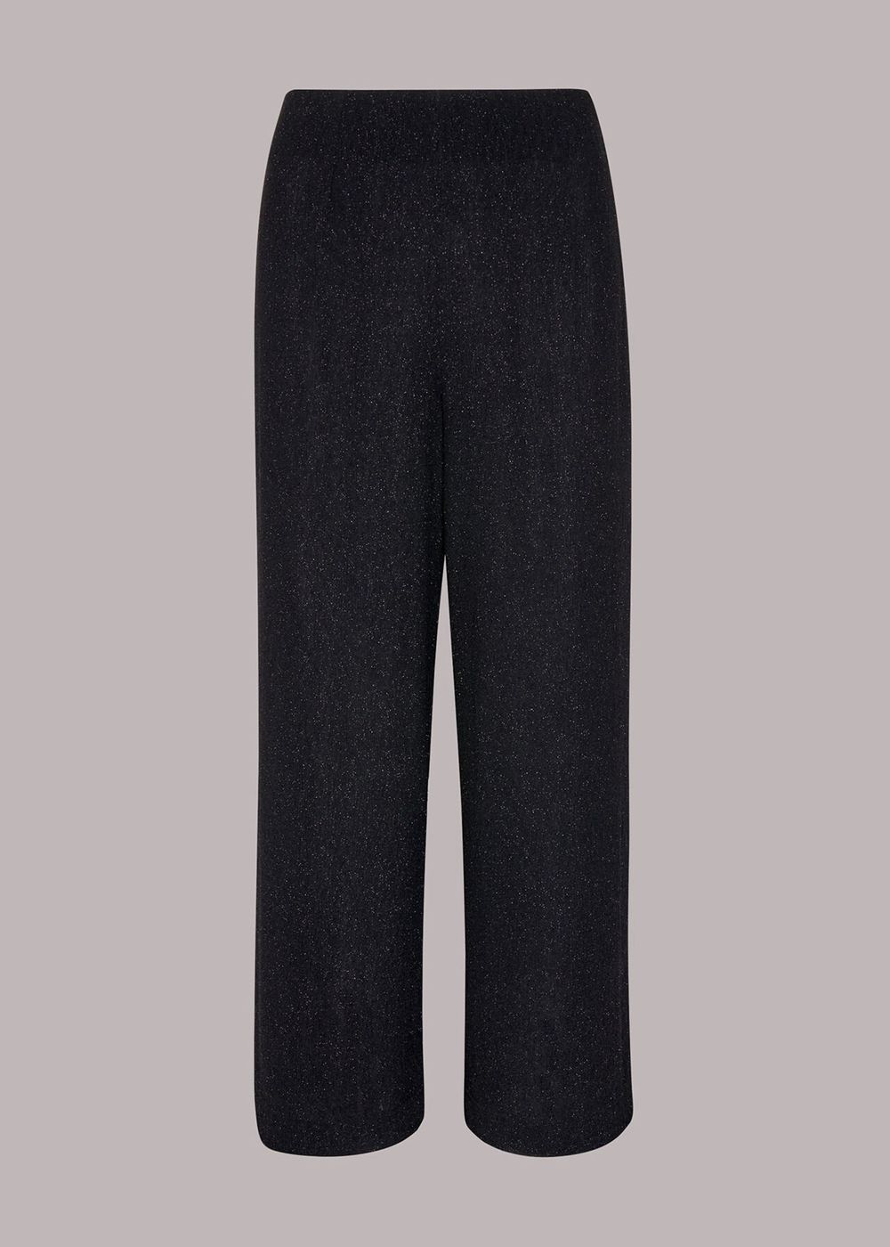 Whistles Sparkle Cropped Pants Black | US-59678IYFR