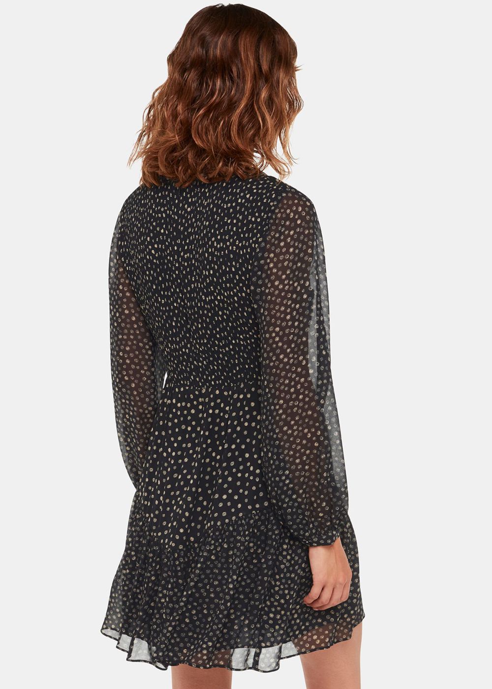 Whistles Speckled Polka Dot Dress Black / Multicolor | US-94752XYZC