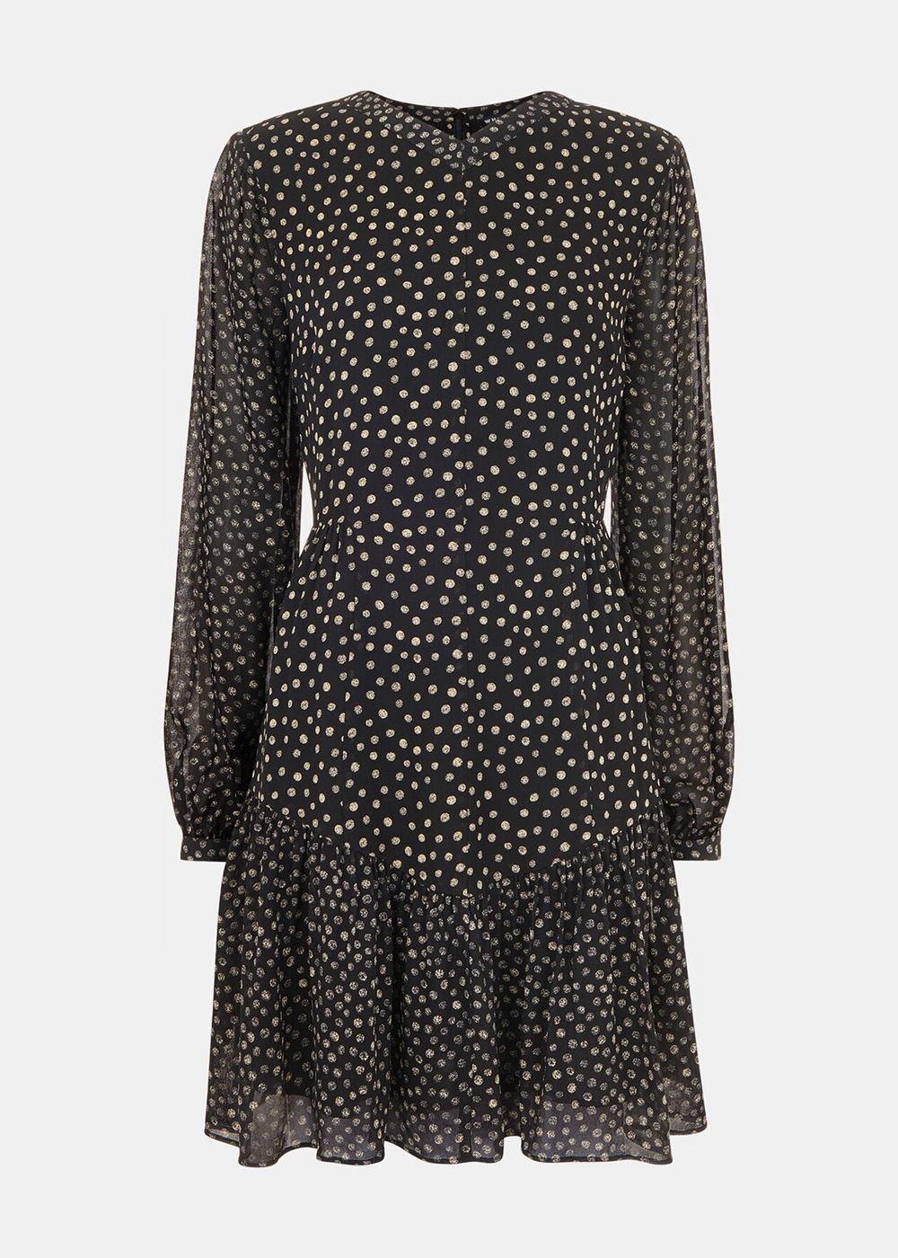 Whistles Speckled Polka Dot Dress Black / Multicolor | US-94752XYZC