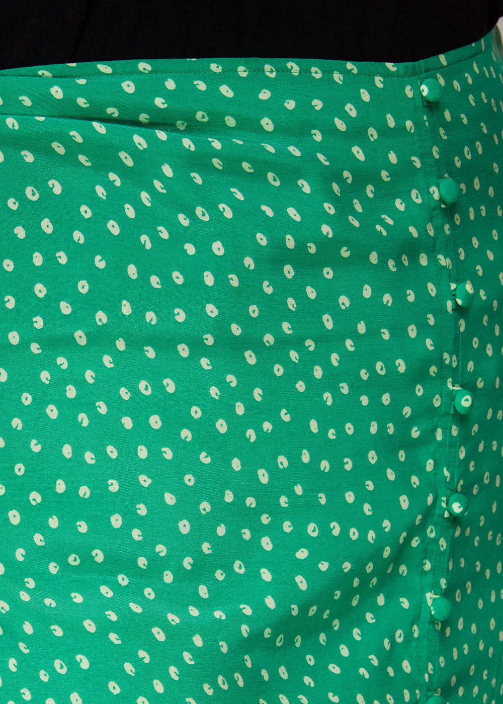 Whistles Spot Print Button Skirts Green / Multicolor | US-72583VXQD