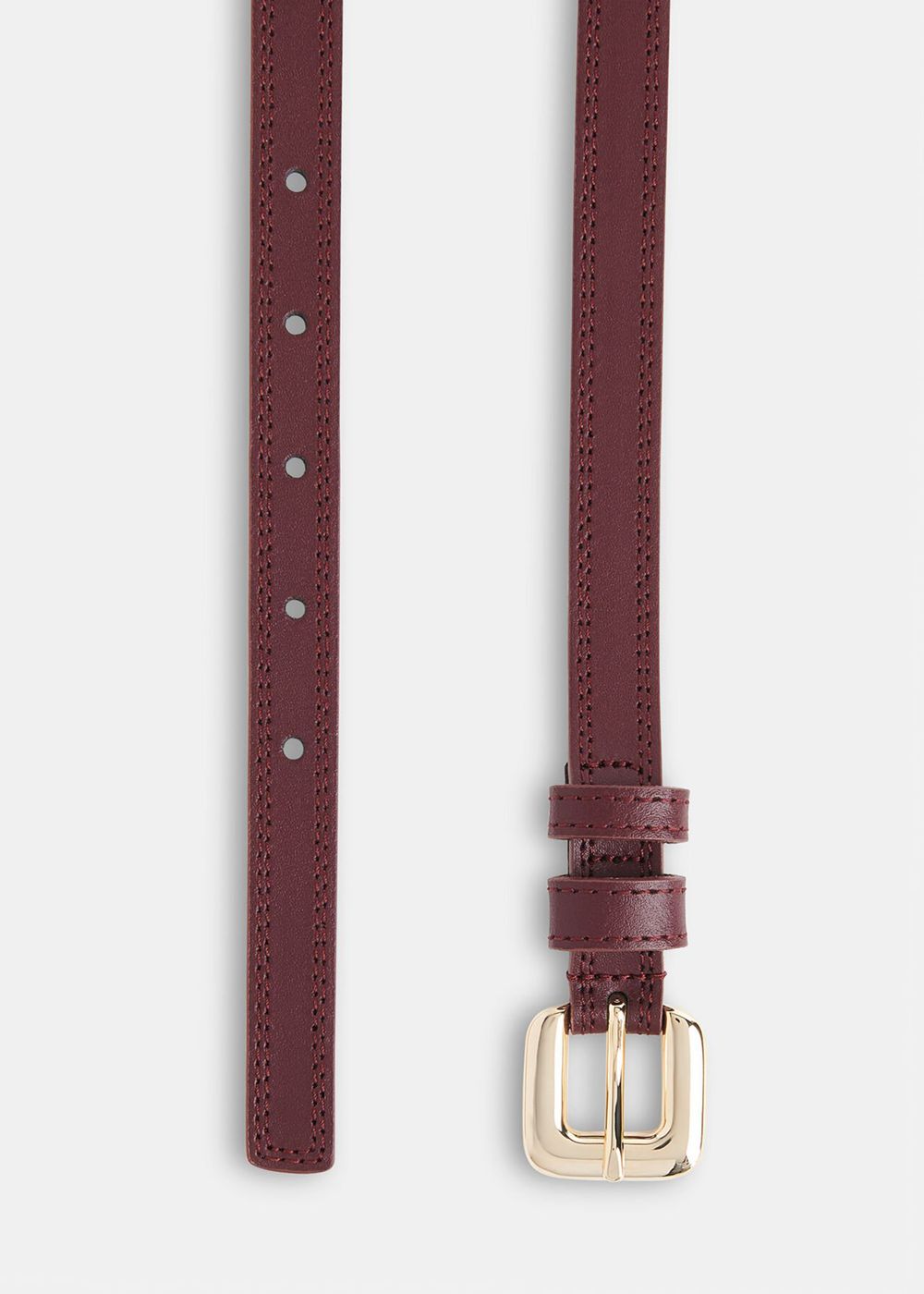 Whistles Square Buckle Belt Purple | US-24013FKEP