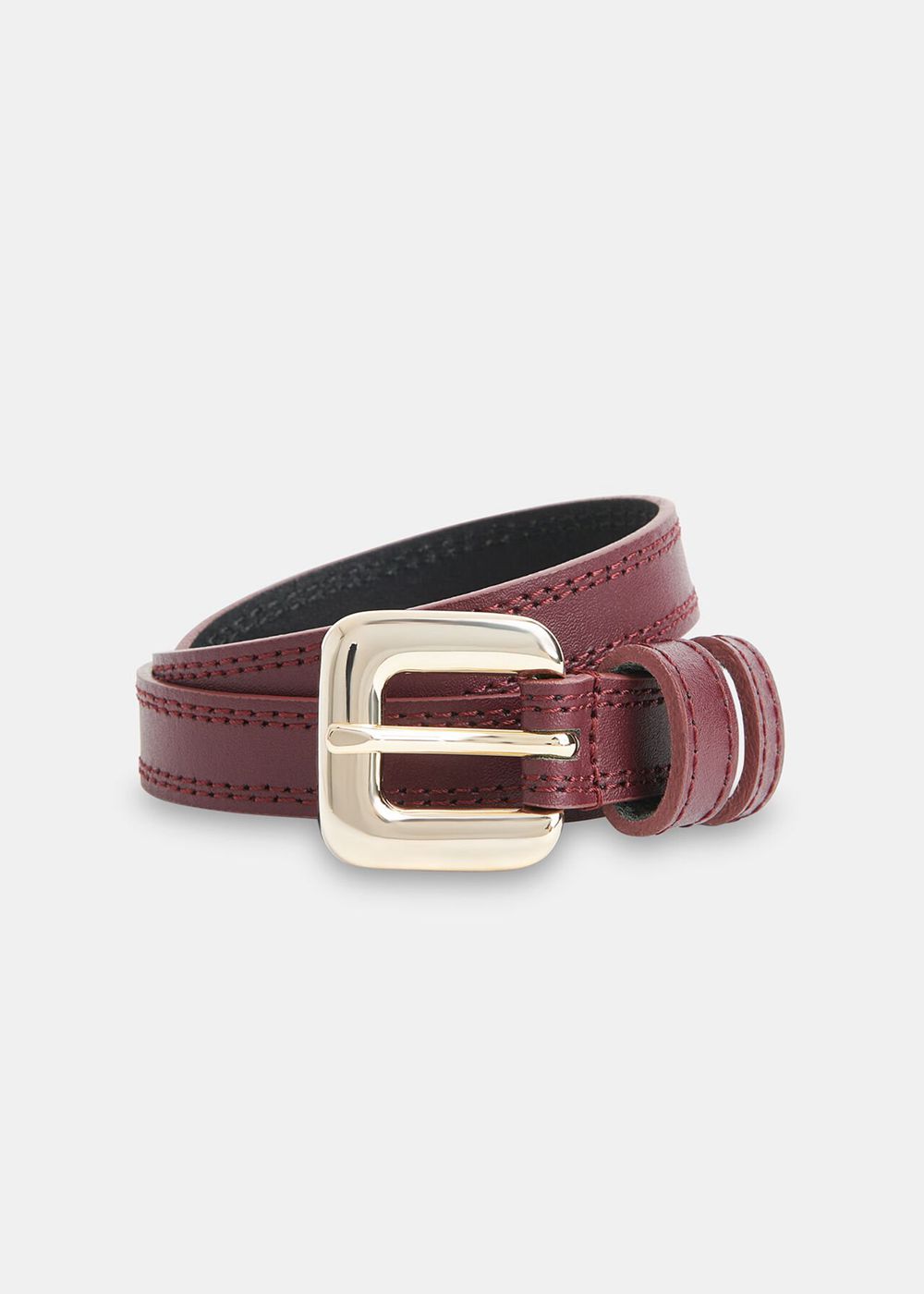 Whistles Square Buckle Belt Purple | US-24013FKEP