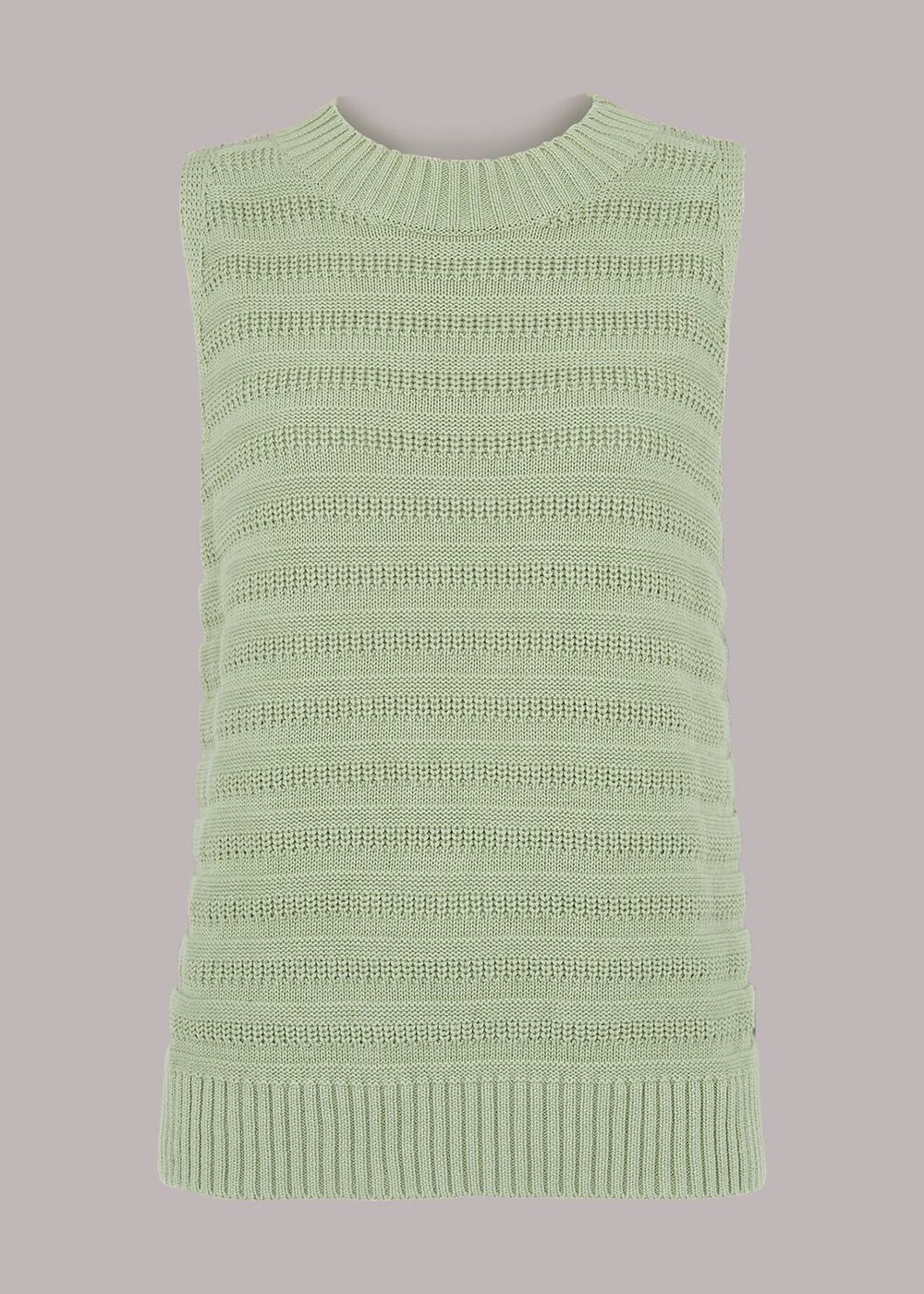 Whistles Stitch Detail Knitwear Olive Green | US-19305TSHB