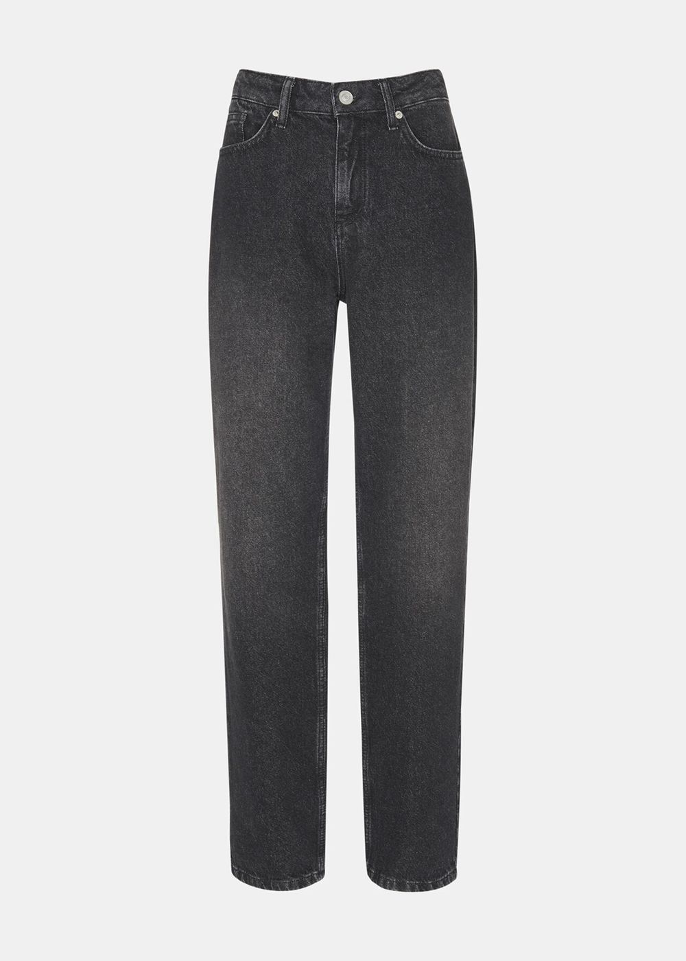 Whistles Straight Leg Full Length Jeans Black | US-92605BAHX