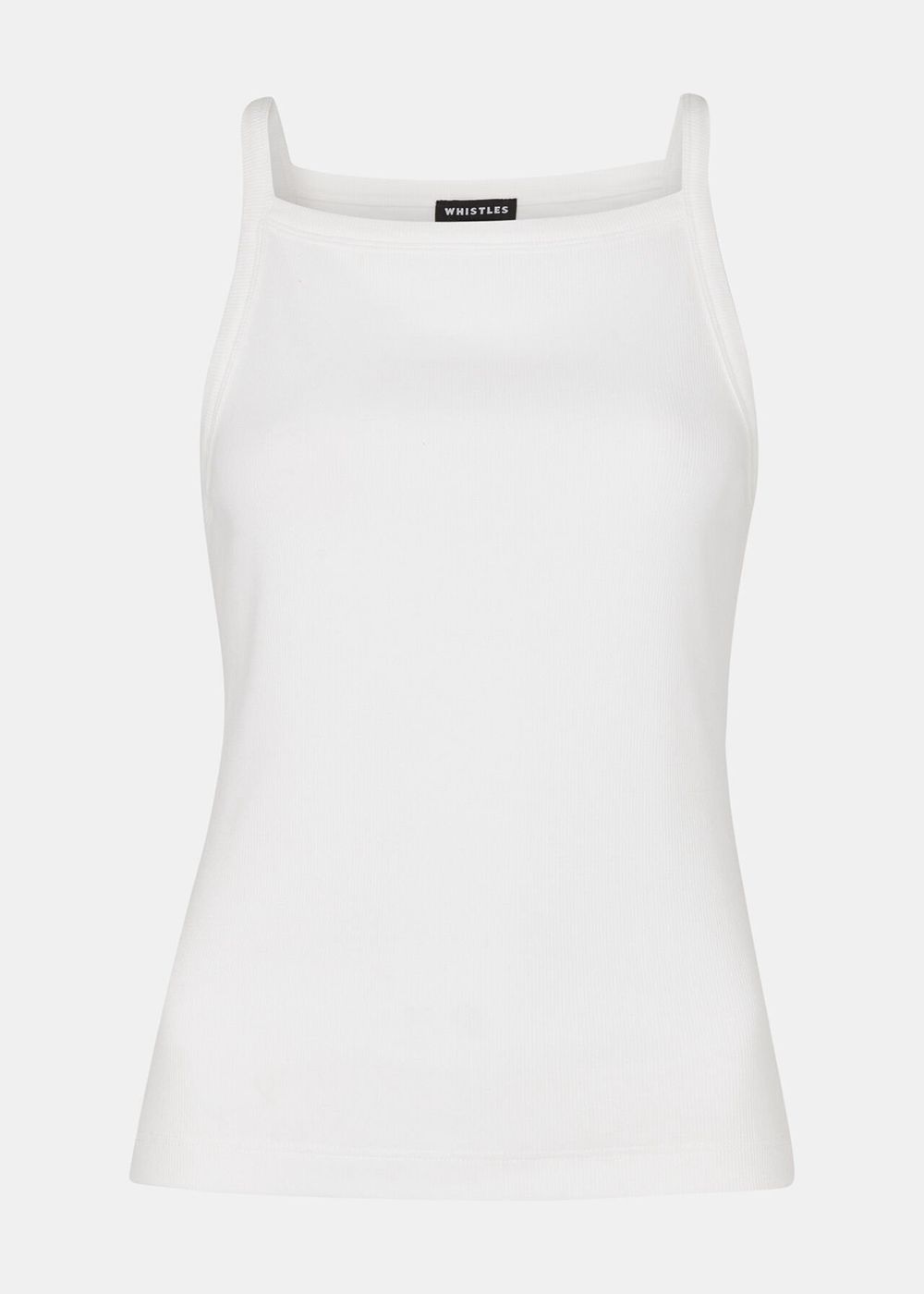 Whistles Straight Neck Vest Top White | US-26390OWXE