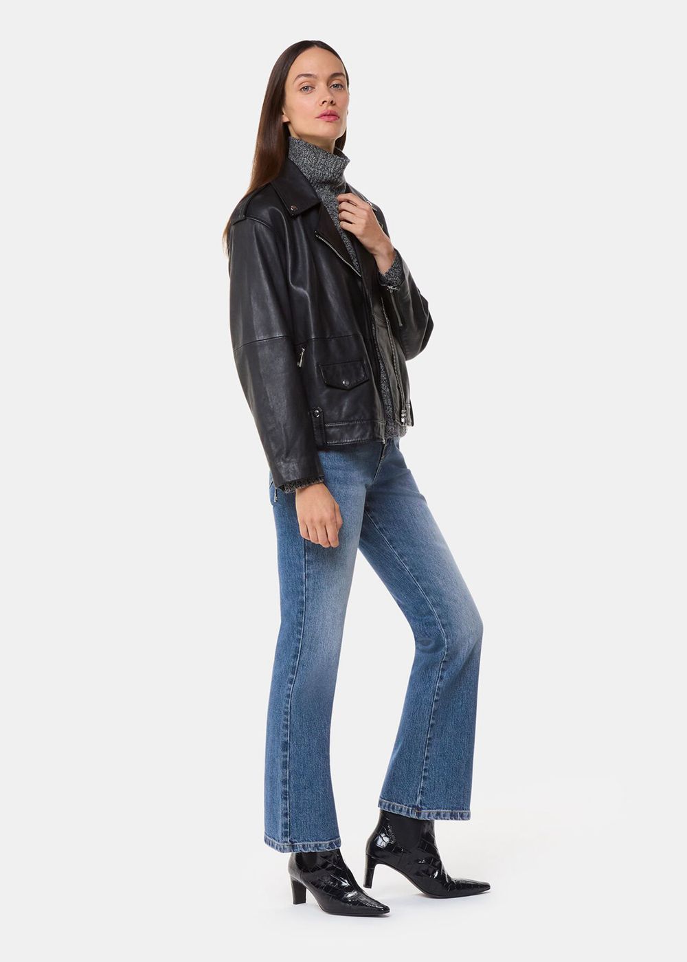 Whistles Stretch Bootcut Jeans Blue | US-53196OIZJ