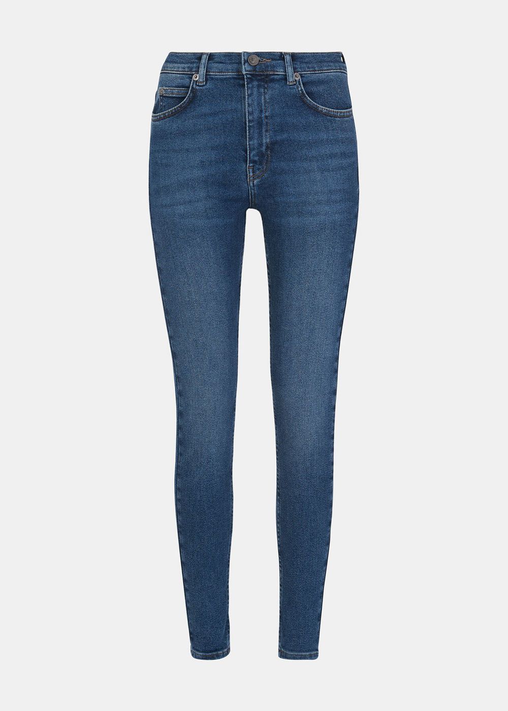 Whistles Stretch Sculpted Skinny Jeans Blue | US-74318JGME