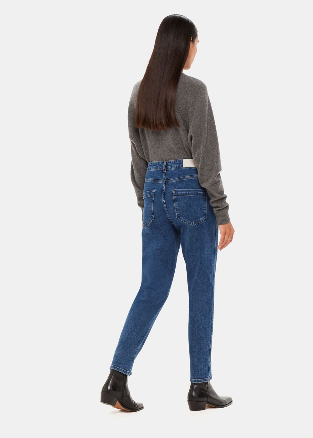 Whistles Stretch Slim Jeans Blue | US-27946BIHS