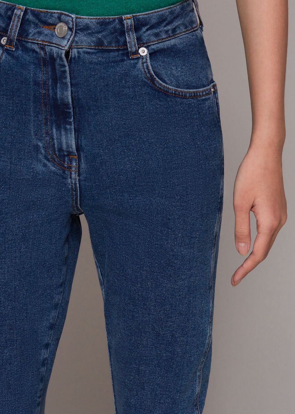 Whistles Stretch Slim Jeans Blue | US-27946BIHS