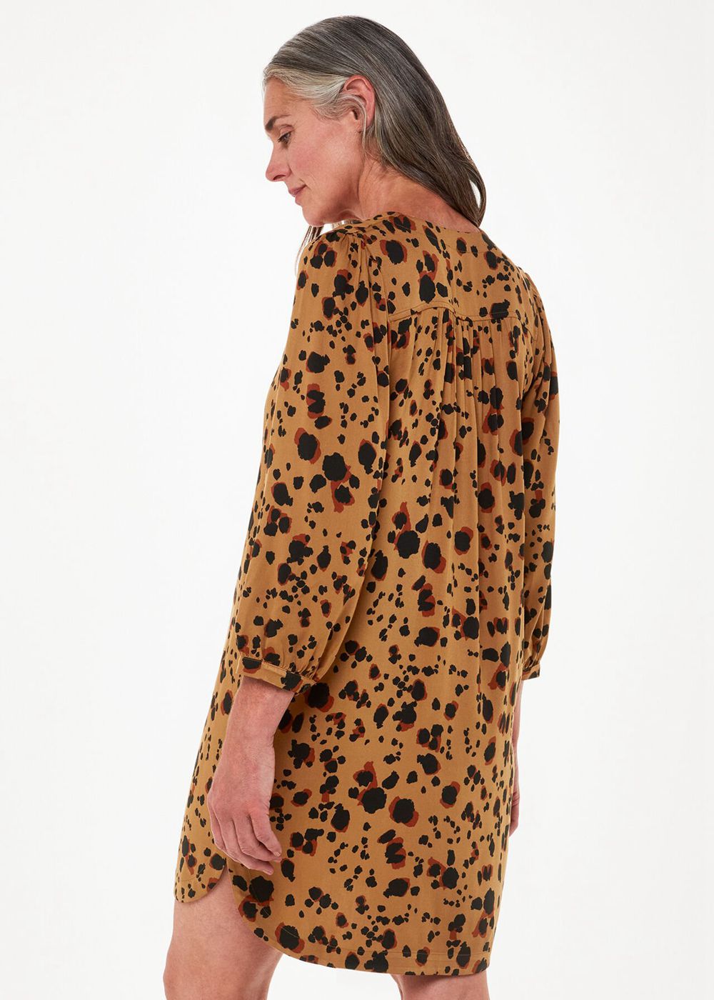 Whistles Striking Leopard Print Dress Leopard | US-08719EKRI