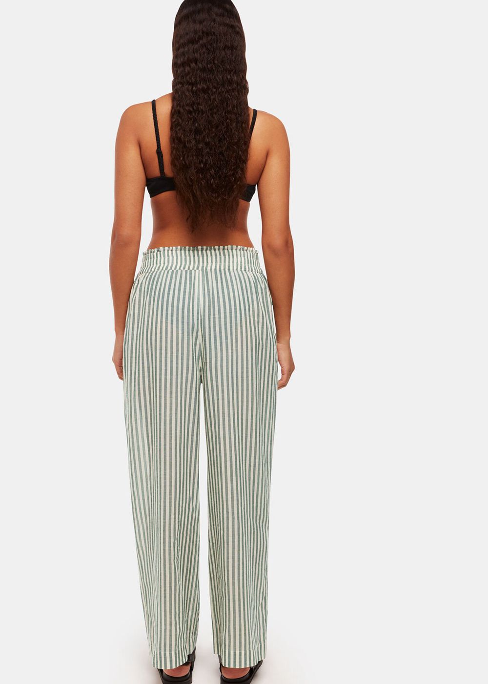 Whistles Stripe Beach Pants Green / Multicolor | US-06547GTOA