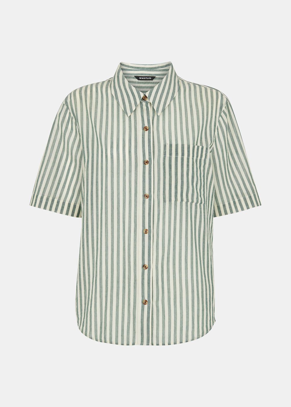 Whistles Stripe Beach Shirts Green / Multicolor | US-62853ZCNS