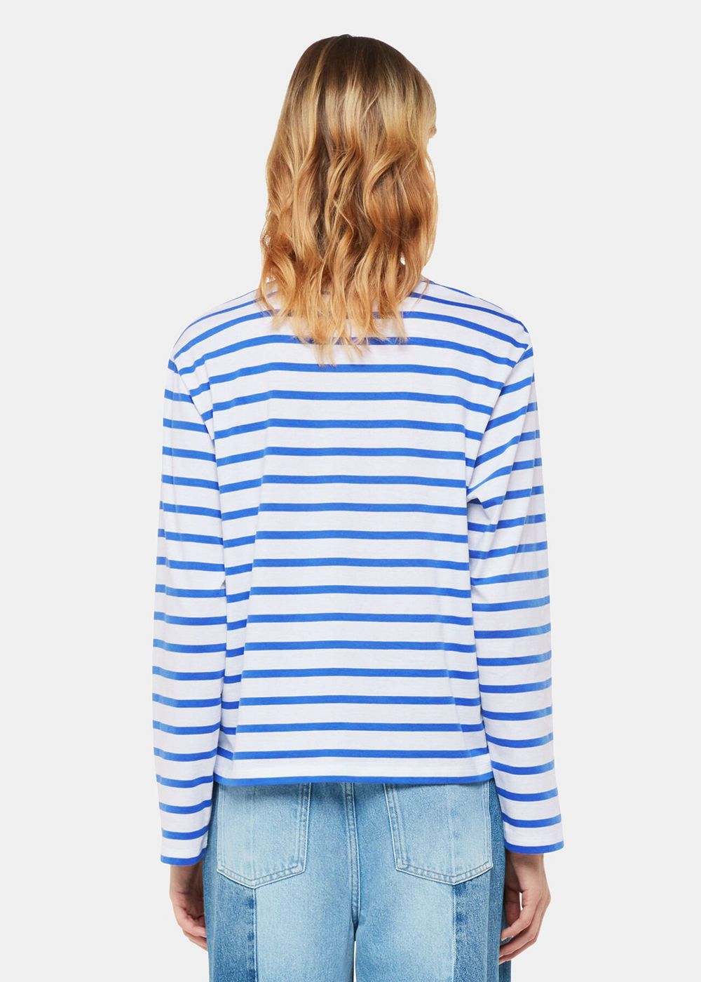 Whistles Stripe Cotton Top Blue / Multicolor | US-68415FKSC