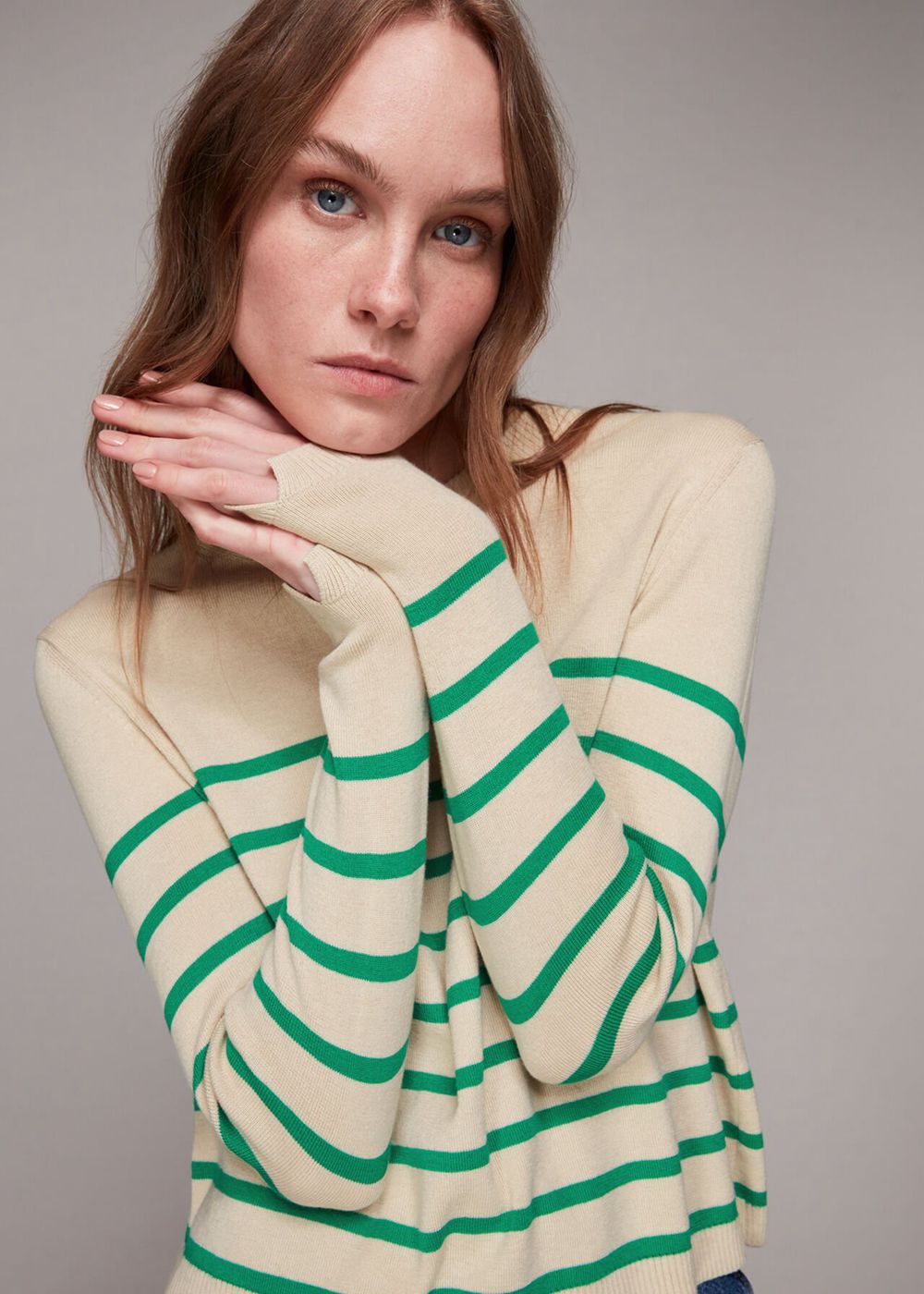 Whistles Stripe Crew Neck Knitwear Multicolor | US-30972SCYJ