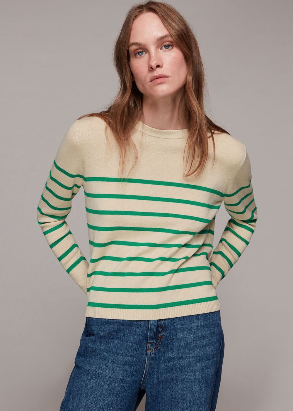 Whistles Stripe Crew Neck Knitwear Multicolor | US-30972SCYJ