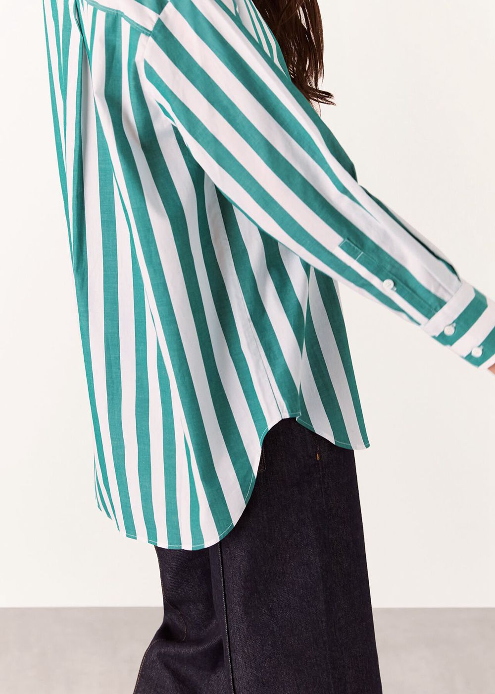 Whistles Stripe Oversized Shirts Green / Multicolor | US-72914OJZL