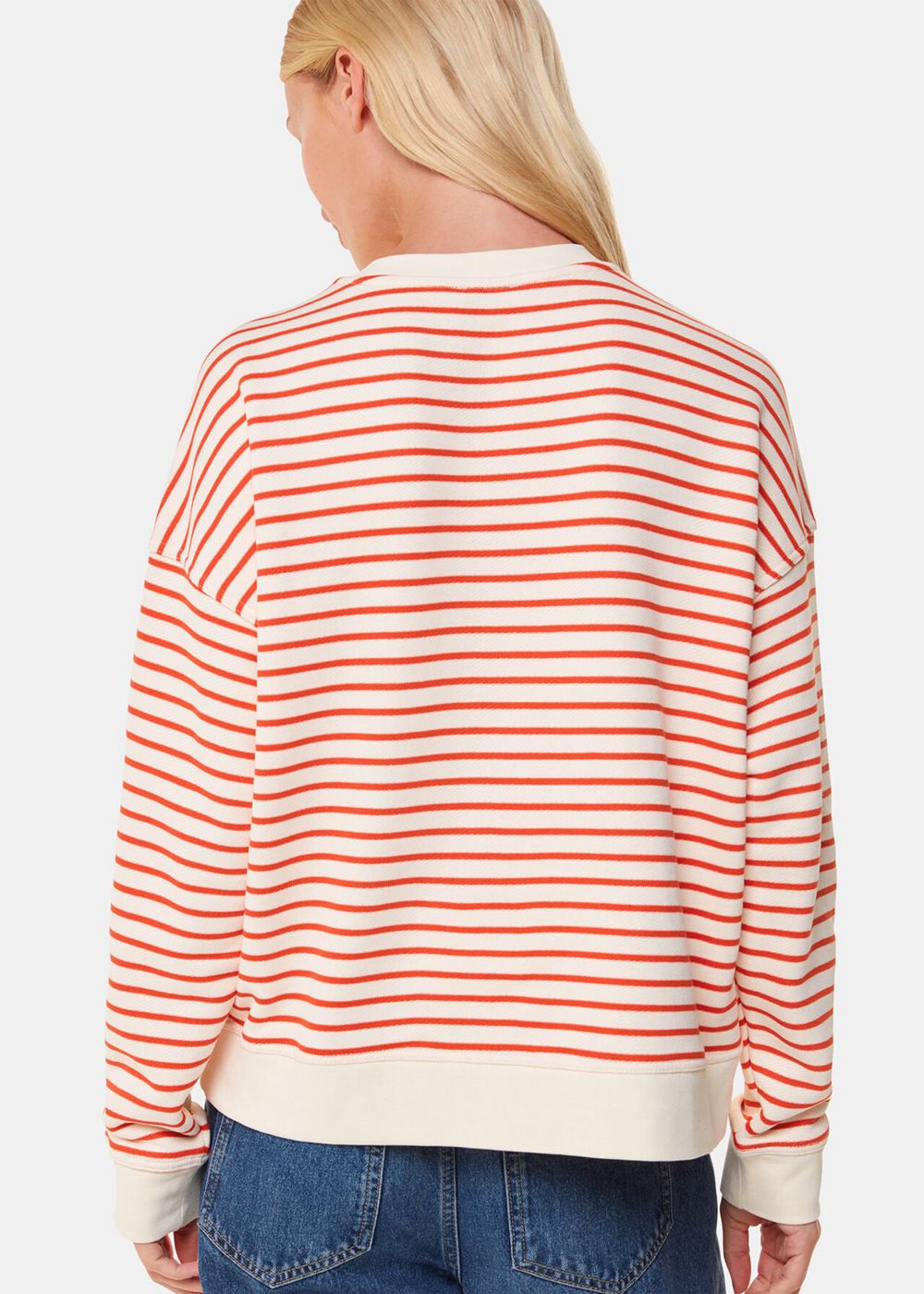 Whistles Stripe Sweatshirt Red / Multicolor | US-17439VZXK