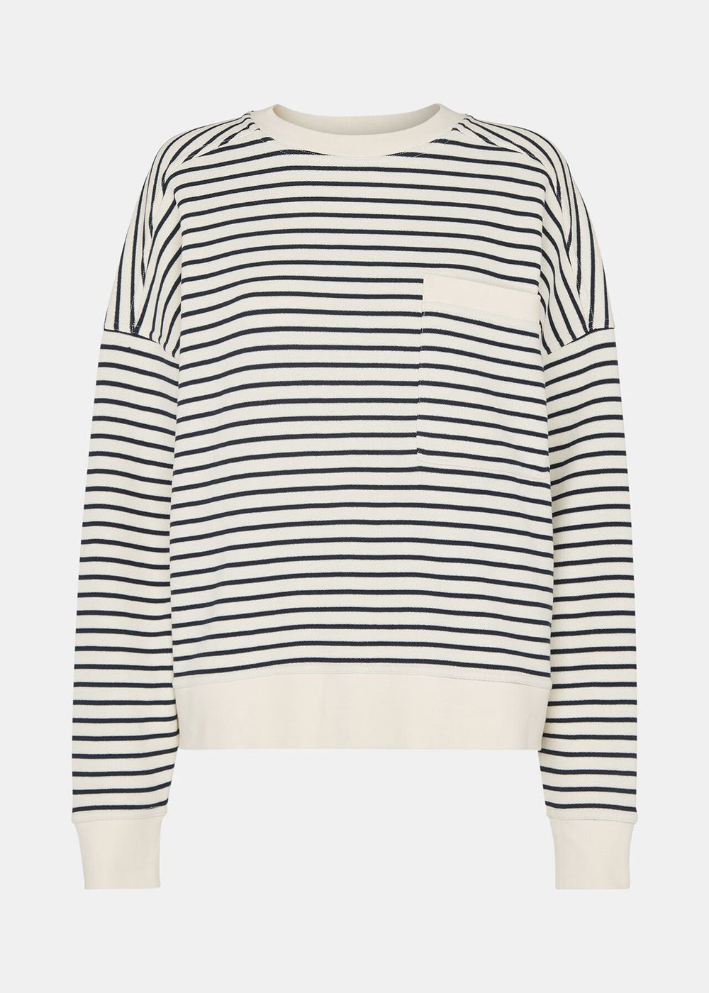 Whistles Stripe Sweatshirt White / Multicolor | US-15406BHGO