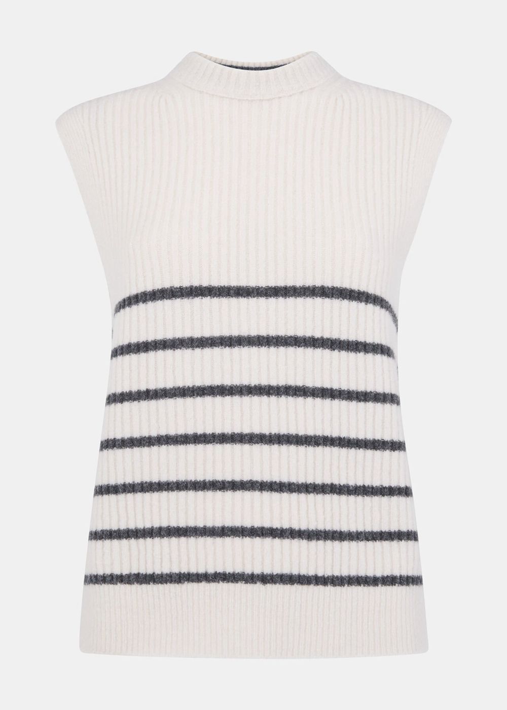 Whistles Stripe Textured Knitwear White / Multicolor | US-25189TDCB