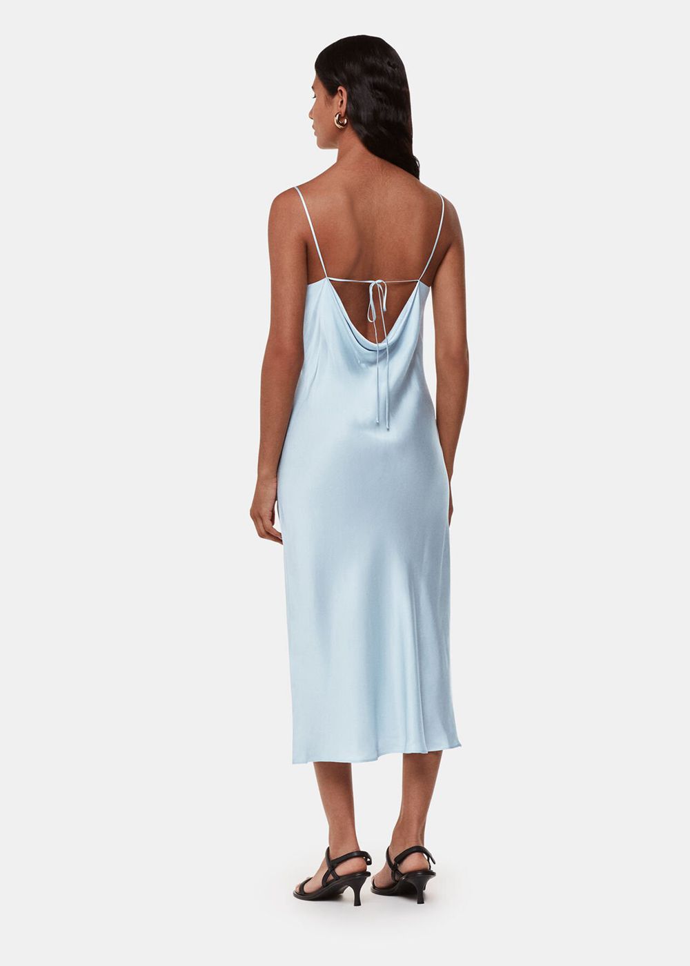 Whistles Sylvie Cami Dress Blue | US-30962WBLV