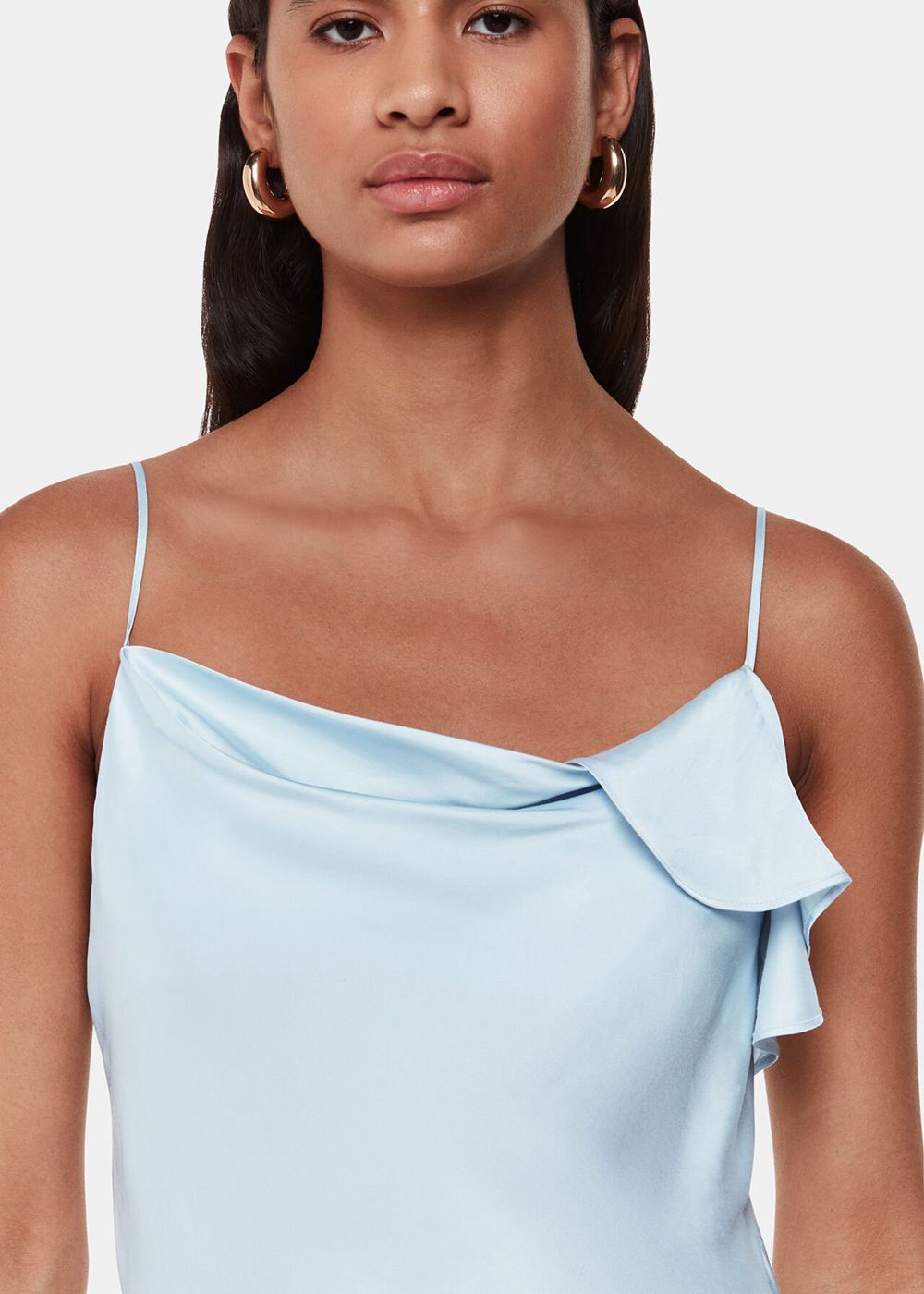 Whistles Sylvie Cami Dress Blue | US-30962WBLV