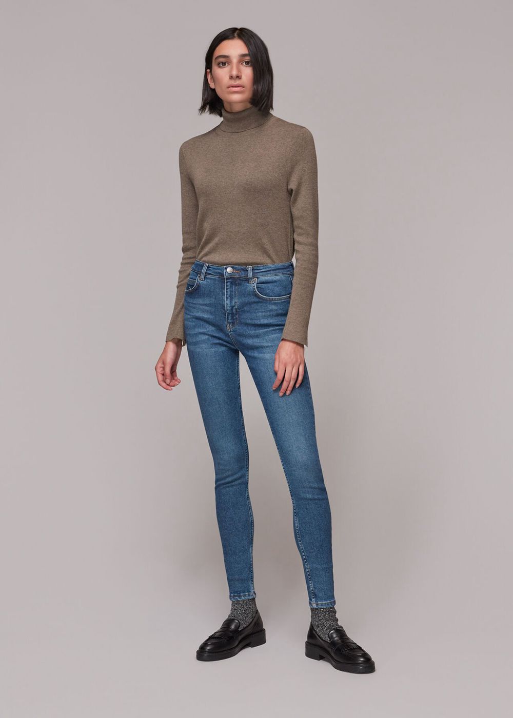 Whistles Tall Stretch Skinny Leg Jeans Blue | US-91046TUWP