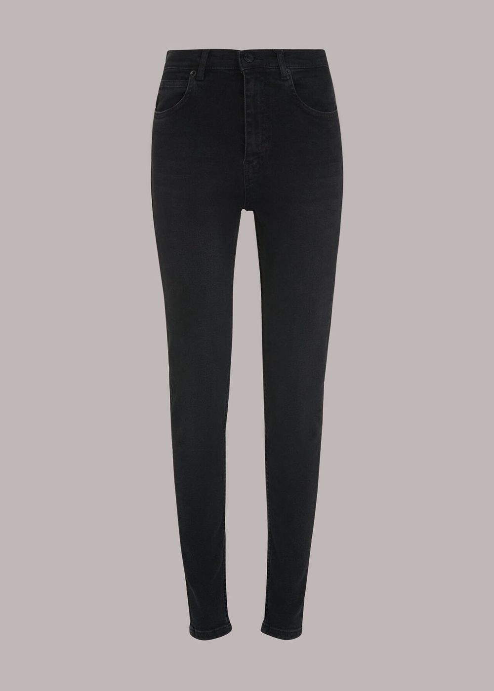 Whistles Tall Stretch Skinny Leg Jeans Black | US-80651WQGN