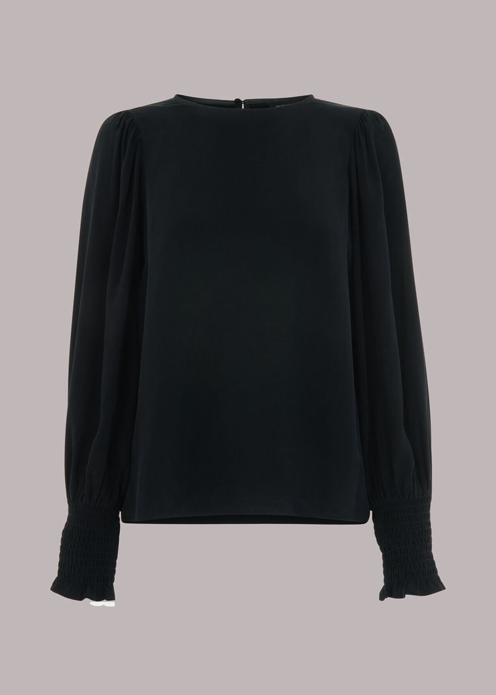 Whistles Tessa Blouse Black | US-69237YWDS