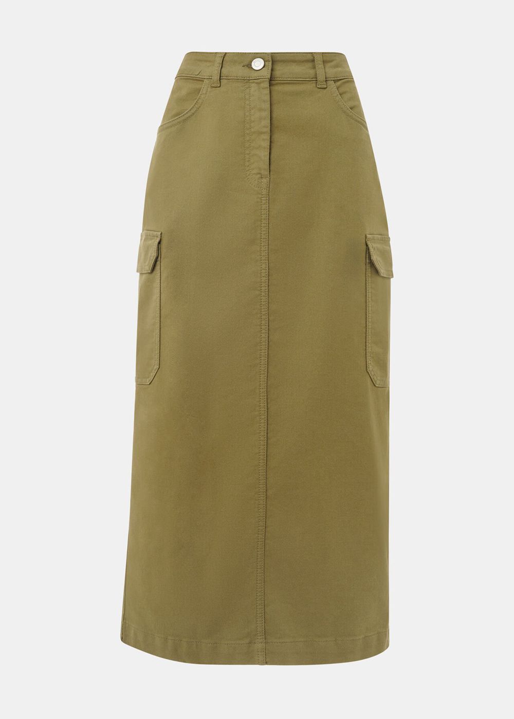 Whistles Tessa Cargo Midi Skirts Khaki | US-65983SYPE