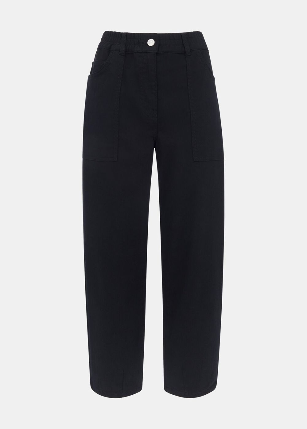 Whistles Tessa Casual Pants Black | US-06298FZVQ