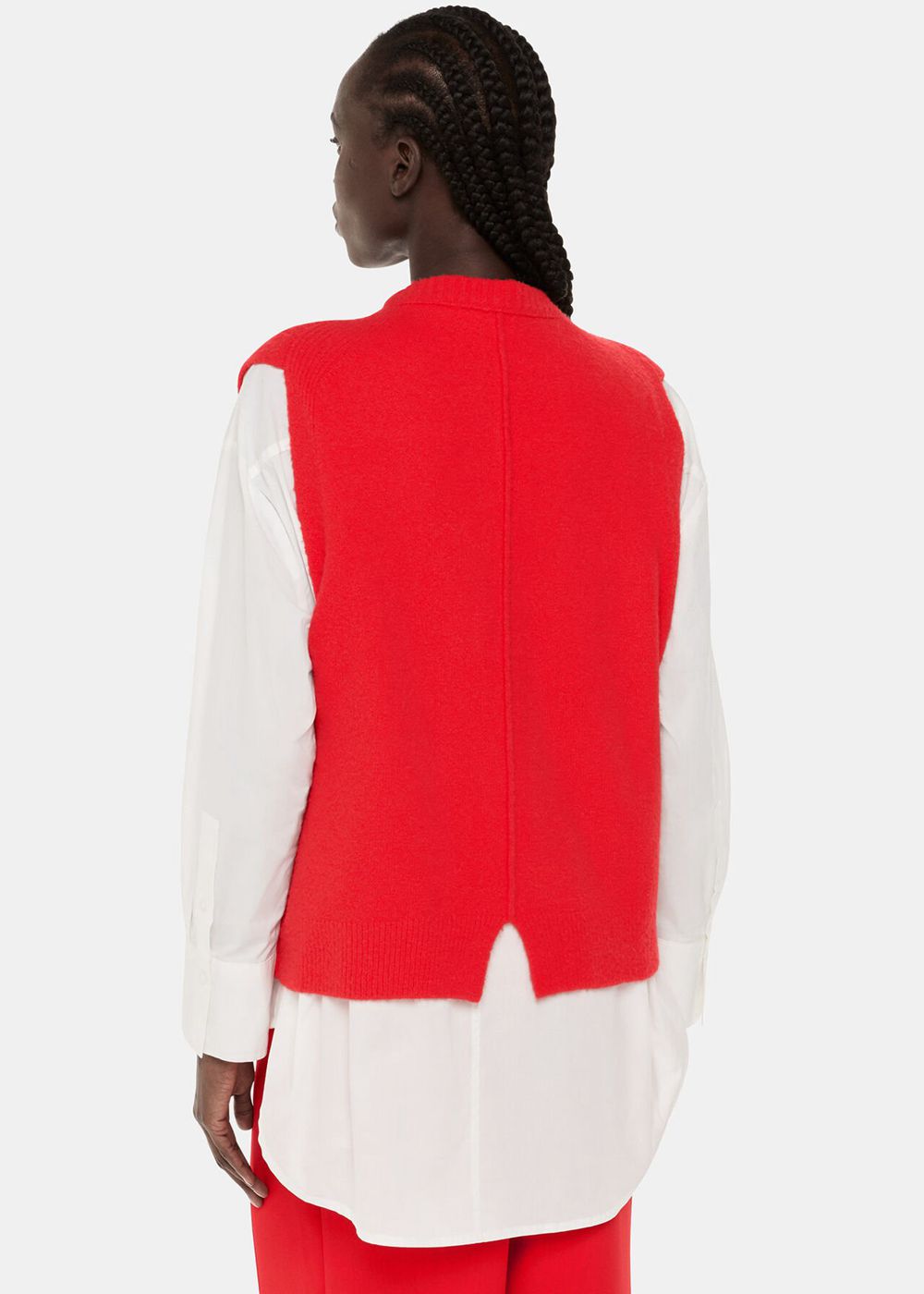 Whistles Textured Rib Knitwear Red | US-65948SOXG