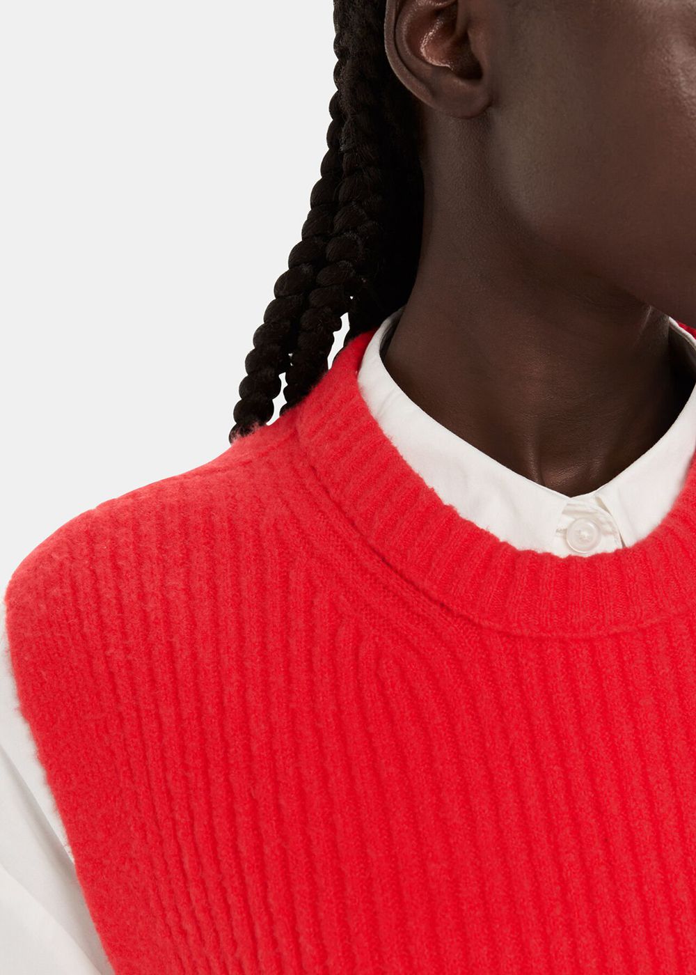 Whistles Textured Rib Knitwear Red | US-65948SOXG