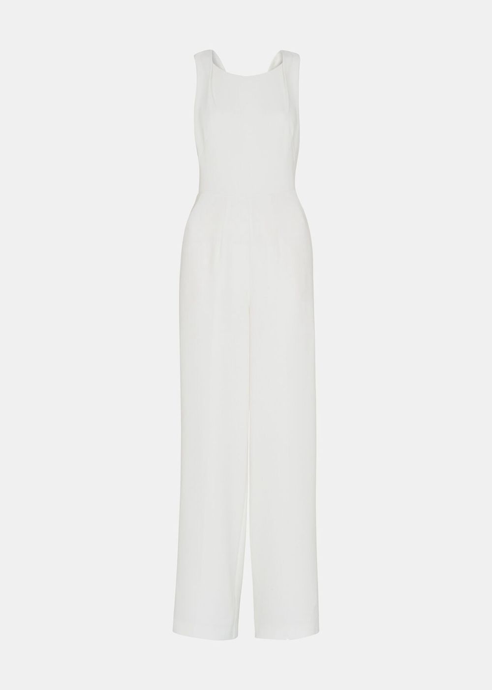 Whistles Tie Back Bridal Jumpsuit White | US-41263ELTK