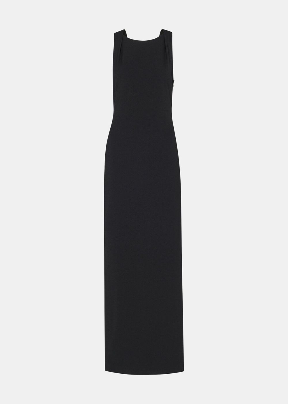 Whistles Tie Back Maxi Dress Black | US-87215PSQN