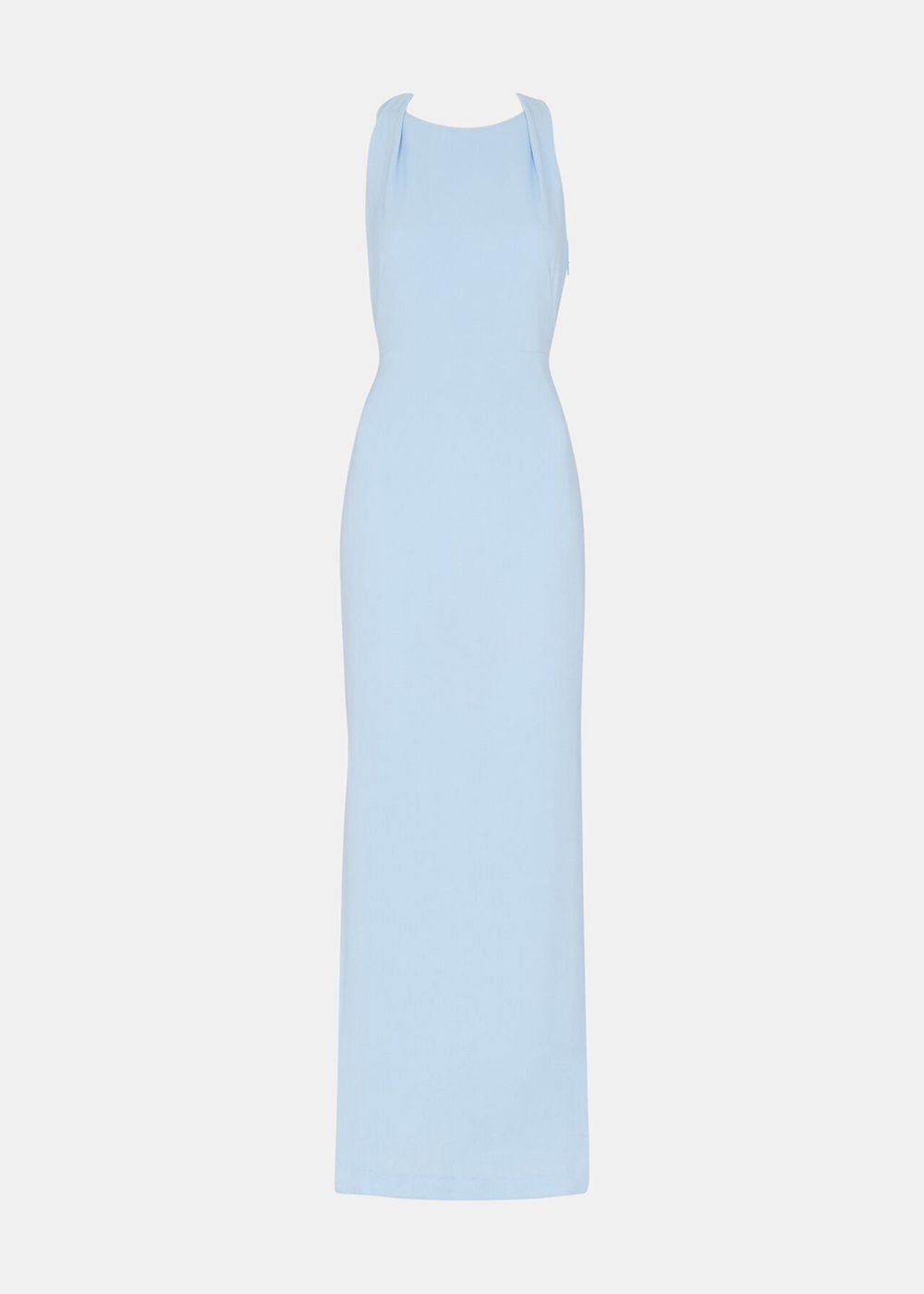 Whistles Tie Back Maxi Dress Blue | US-32801RZWI