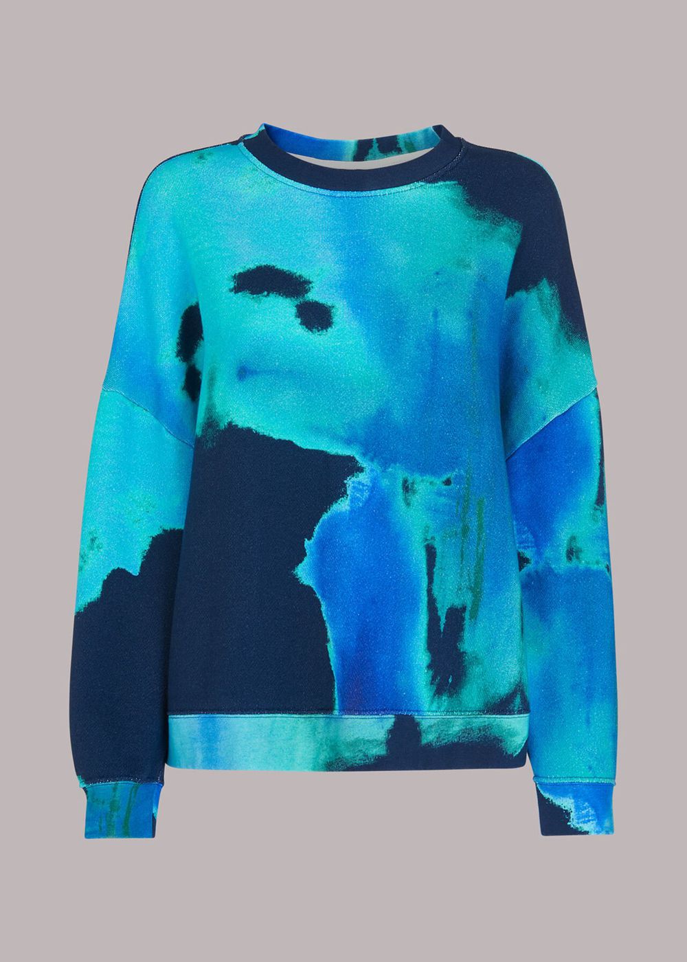 Whistles Tie Dye Cotton Sweatshirt Blue / Multicolor | US-13098LPJW