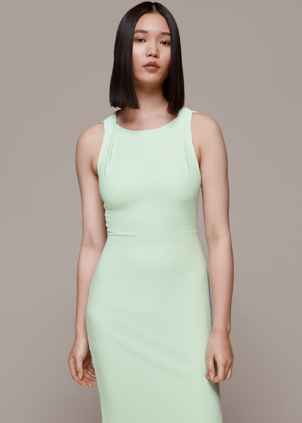 Whistles Tie Maxi Dress Mint | US-95063ZMJN