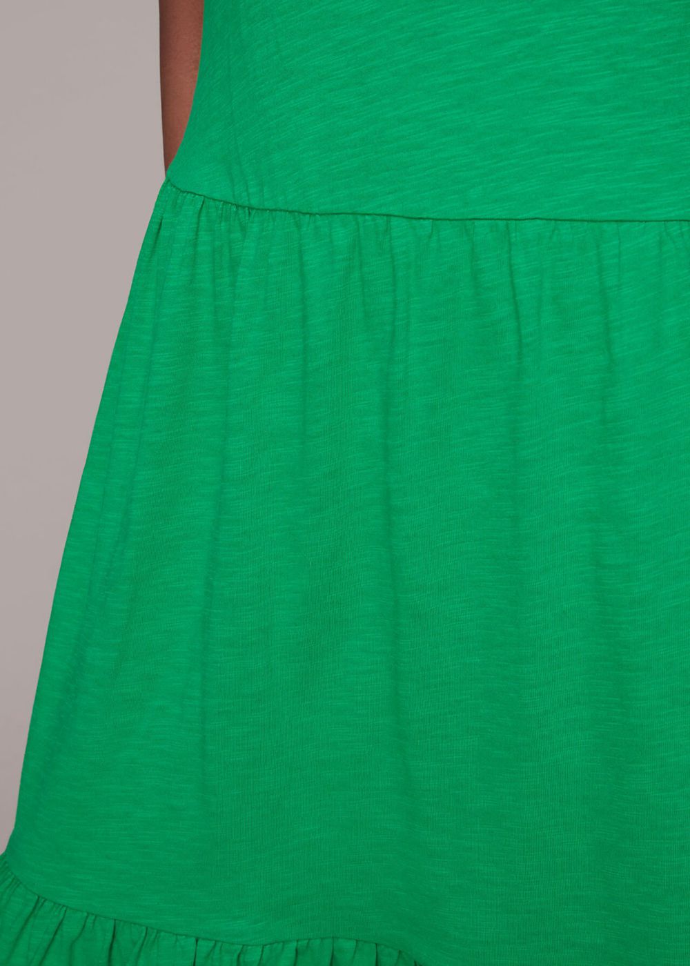 Whistles Tiered Jersey Midi Dress Green | US-29851DVLB