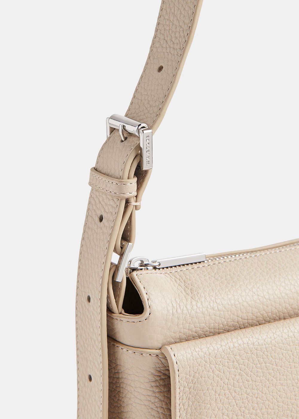 Whistles Tilda Pocket Detail Shoulder Bags Grey Brown | US-71865BSYQ