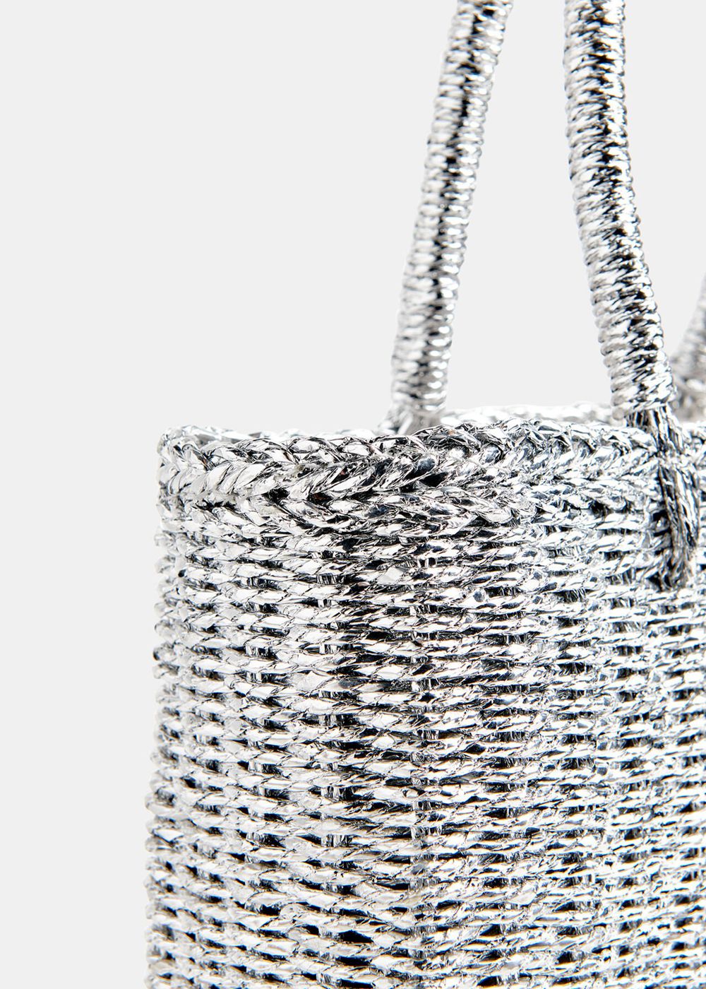 Whistles Tillie Mini Tote Bags Silver | US-56028LCJY